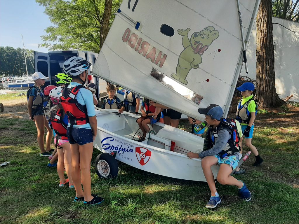 Klub Sportowy Spójnia Warszawa półkolonie  żeglarskie